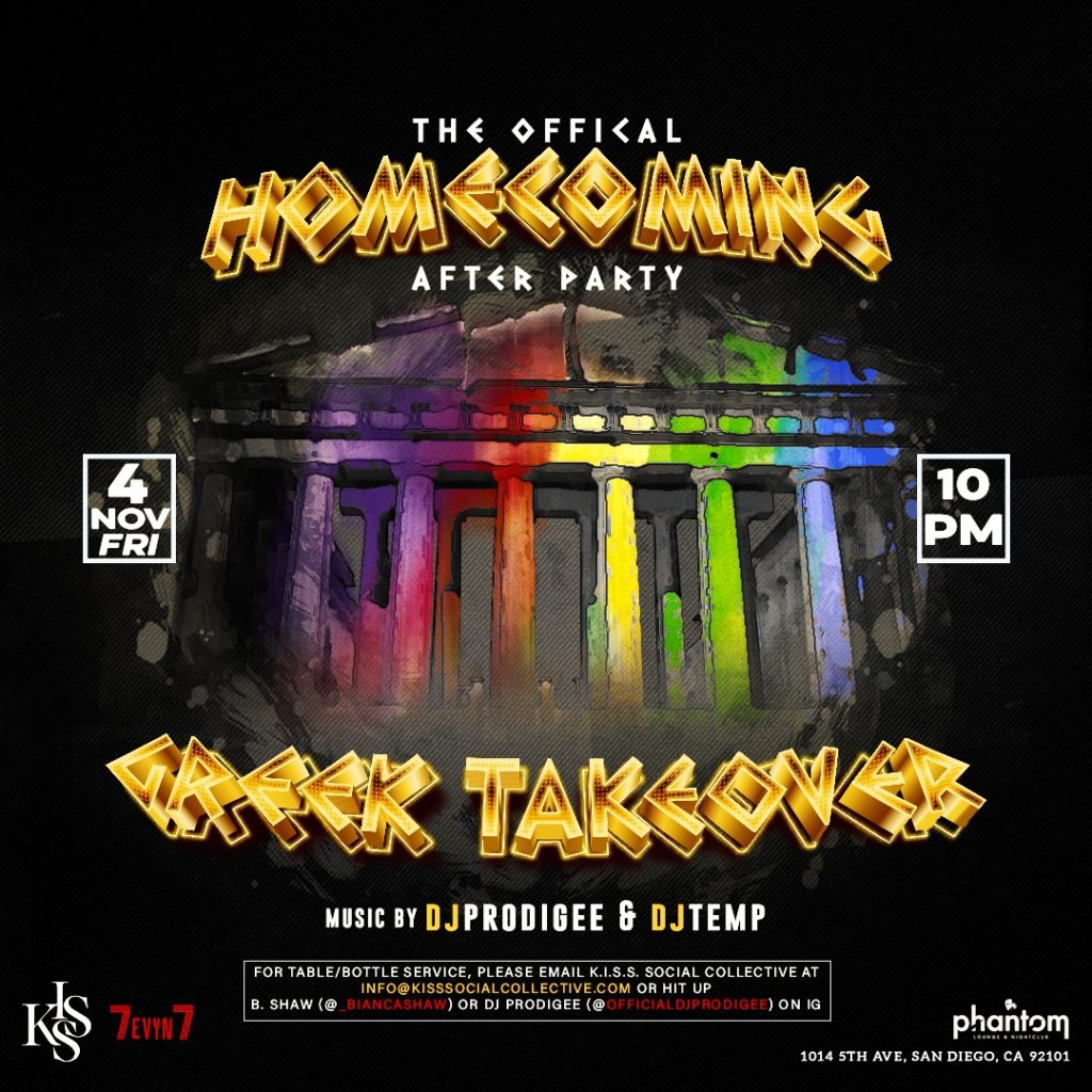 SDSU Homecoming Yardshow 2022 SDSU Greek Takeover 2022 Flyer