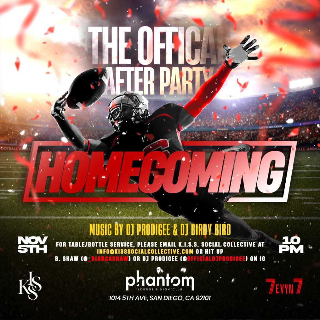 SDSU Homecoming Afterparty Flyer